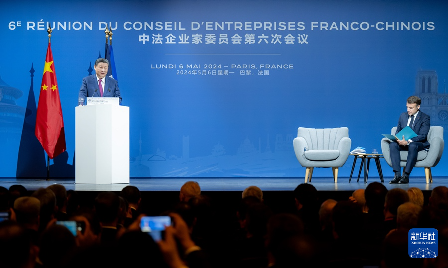 Lin Jin, presidente del Grupo SKYWELL, fue invitado a asistir a la sexta reunión del Comité de Empresarios Chino-Francés